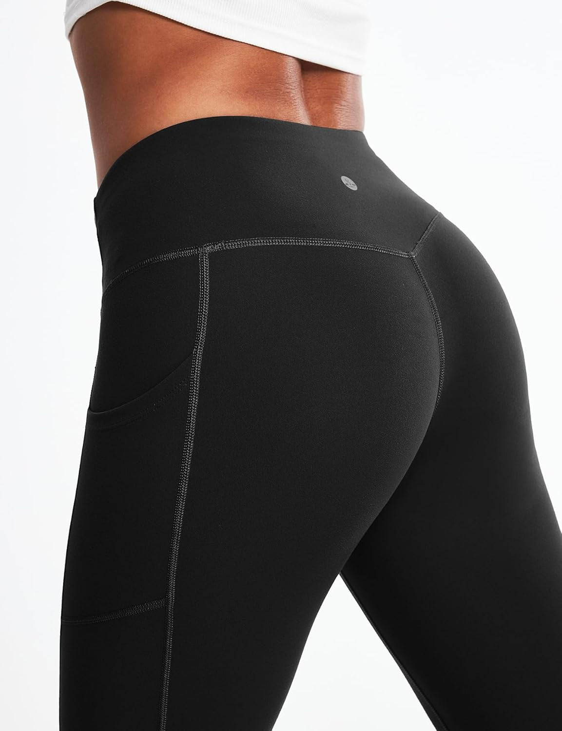 Fleece Lined Leggings with Pockets for Women Thermal Yoga Pants for Women Winter Workout Leggings for Women